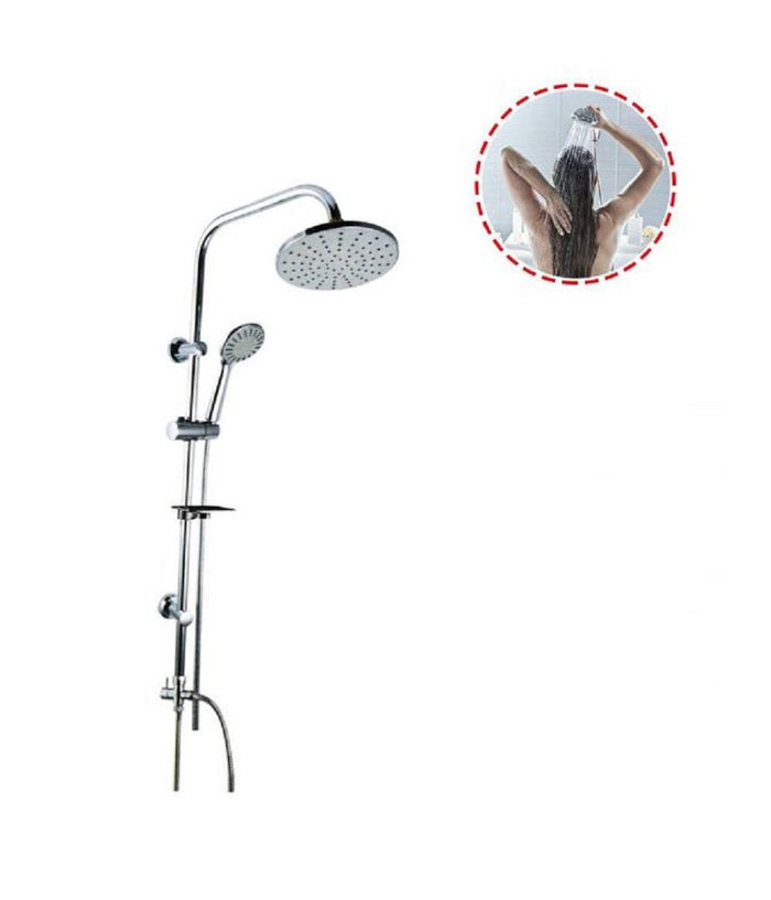 Colonna Doccia Saliscendi Miscelatore Cromato Rubinetto Soffione 69125 Bagno         