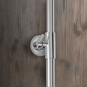 Colonna doccia telescopica cromata con miscelatore e soffione 20 cm