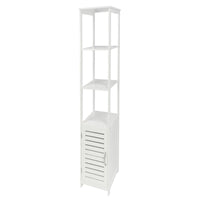 Colonna Multiuso 1 Anta 2 Ripiani 30x30x156 Bianco Adelaide