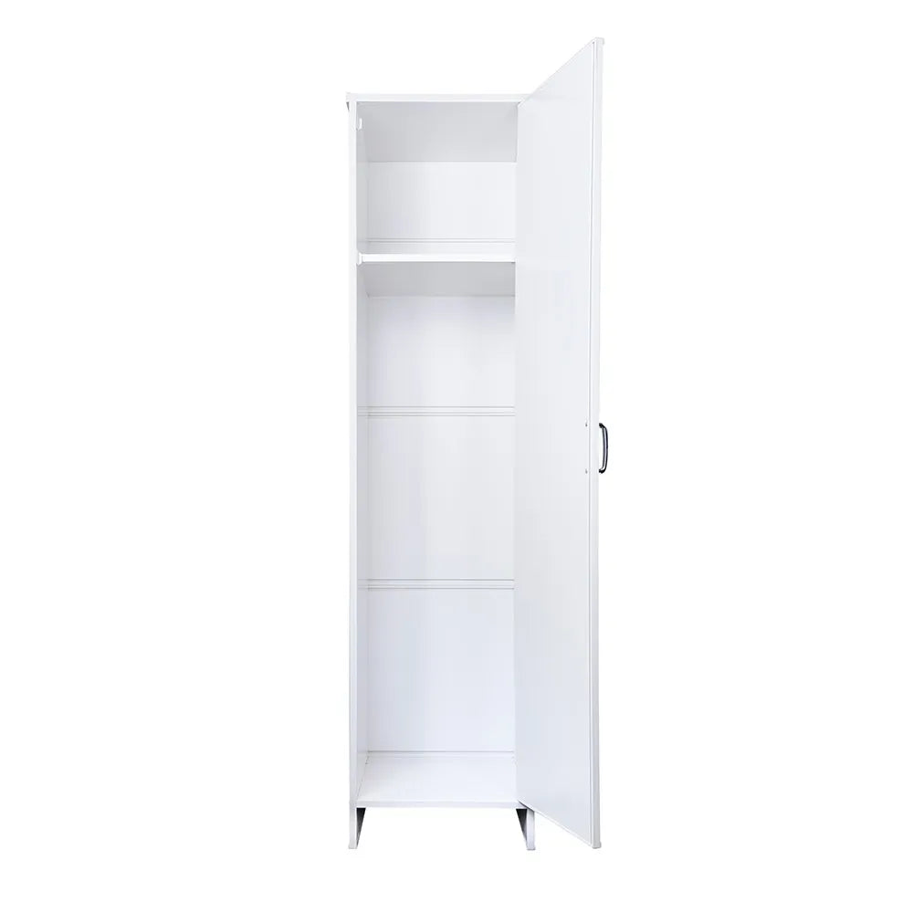Colonna multiuso 180 cm in PVC con ripiano e vano porta scope Kandy