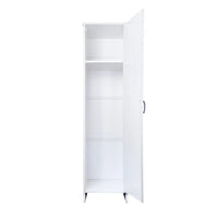 Colonna multiuso 180 cm in PVC con ripiano e vano porta scope Kandy