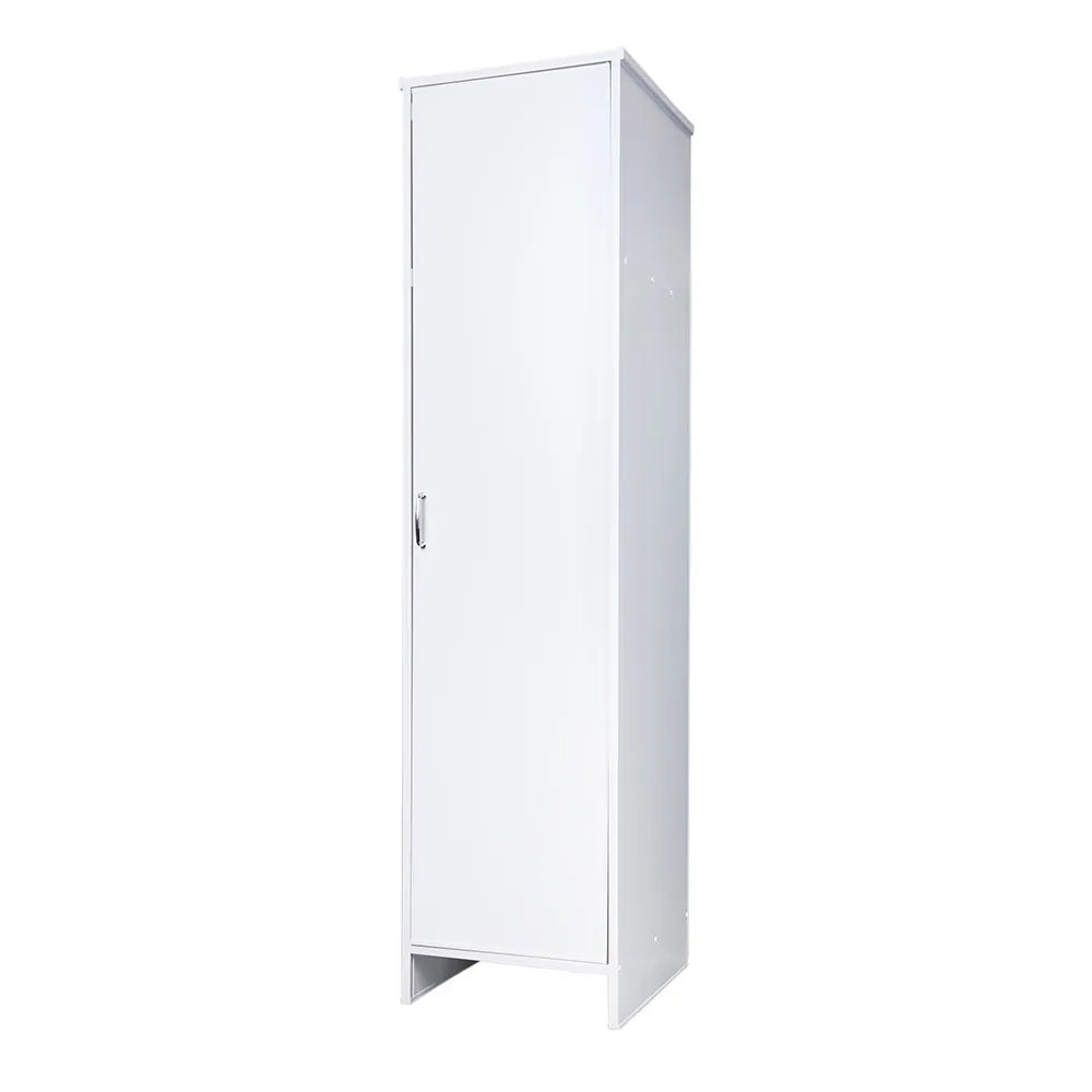 Colonna multiuso 180 cm in PVC con ripiano e vano porta scope Kandy