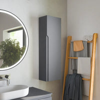 Colonna bagno sospesa altezza 100cm grigio opaco reversibile | Ardenne