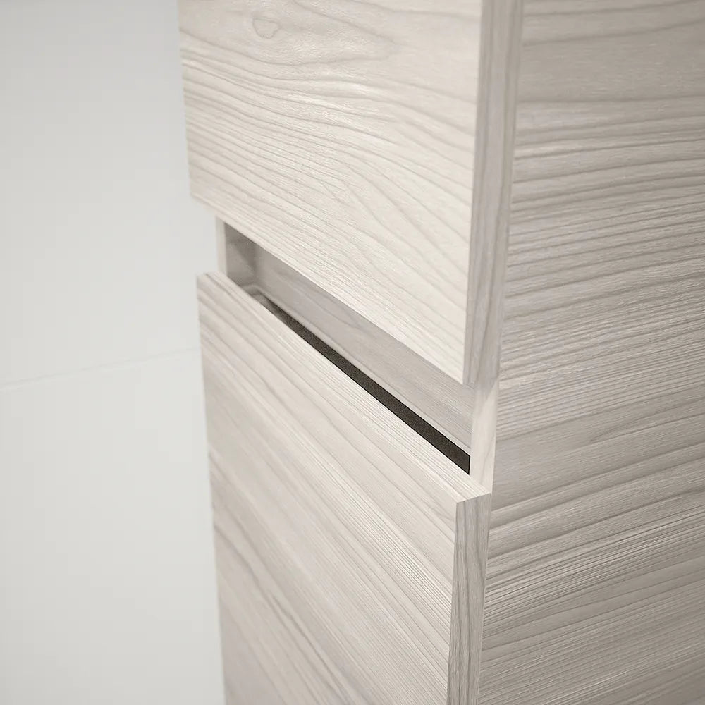 Colonna a terra 136cm con due ante rovere grigio | Sila