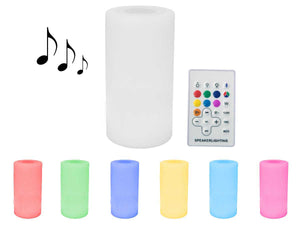 Illuminazione da giardino ROSA 1 - Colonna altoparlante LED - ¨14 x 27 cm