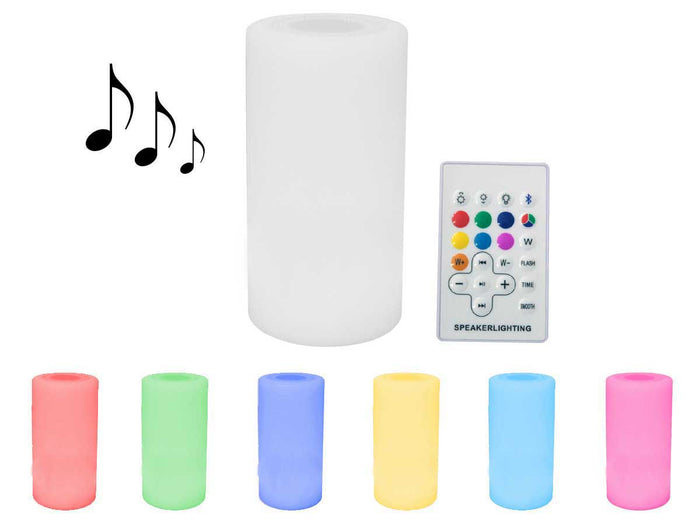 Illuminazione da giardino ROSA 1 - Colonna altoparlante LED - ¨14 x 27 cm