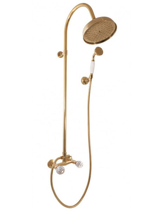 Colonna doccia BRILLANCE con maniglia in cristallo con doccetta H 108 cm