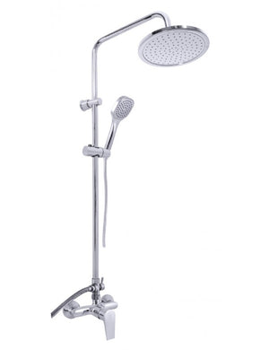 Colonna doccia COLORADO con testa in ottone cromato H. 116 cm