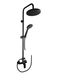 Colonna doccia COLORADO con soffione in ottone nero H. 116 cm