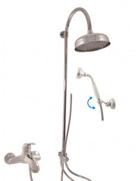 LABE colonna doccia con doccetta in ottone cromato H.102 cm