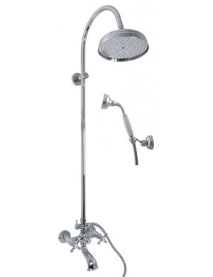 Colonna doccia MORAVA in ottone cromato con doccetta 108 cm
