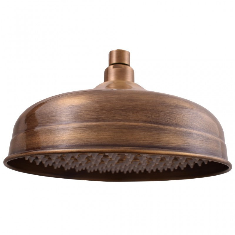 Colonna doccia retrò MORAVA in bronzo con doccetta H 150cm