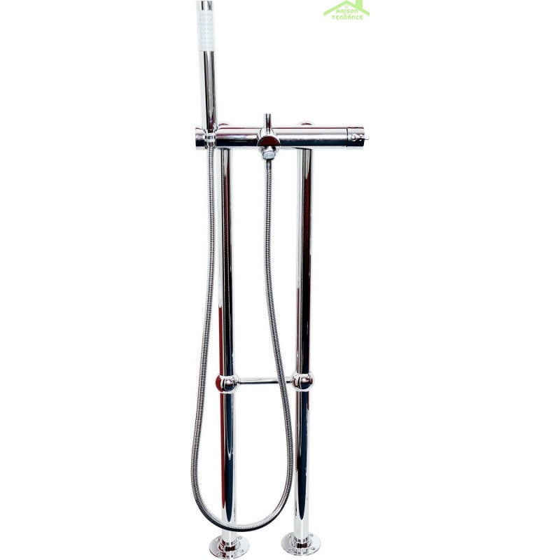 Colonna doccia a colonna SEINA con doccetta in ottone cromato H. 85 cm