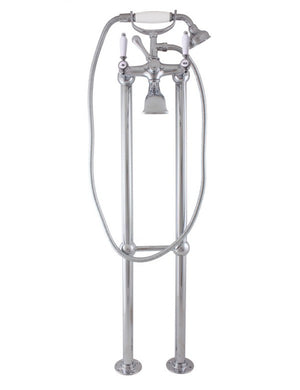 Colonna doccia con colonna doccia MORAVA RETRO cromata con maniglia in ceramica