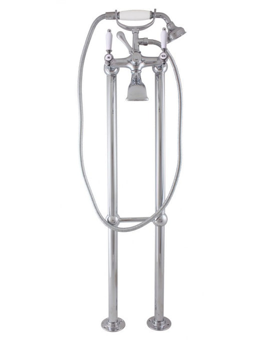 Colonna doccia con colonna doccia MORAVA RETRO cromata con maniglia in ceramica