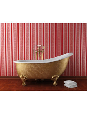 Colonna doccia su colonna in ottone bronzo MORAVA RETRO