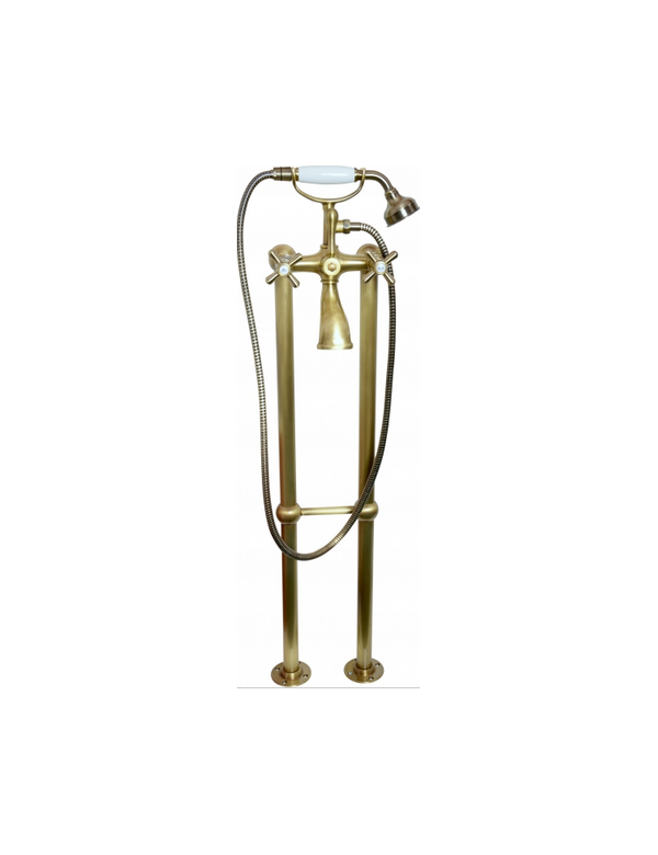 Colonna doccia su colonna in ottone bronzo MORAVA RETRO