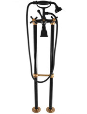 MORAVA RETRO colonna doccia con colonna in ottone nero