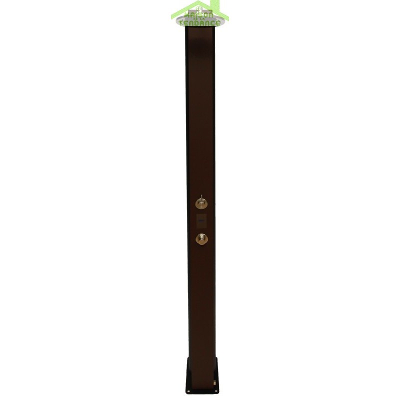 Colonna doccia a colonna SEINA con doccetta in ottone nero H. 85 cm