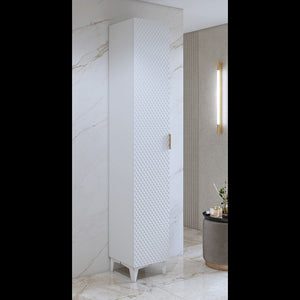 Colonna da bagno collezione CHIC bianca e dorata - Organizzazione moderna ed elegante