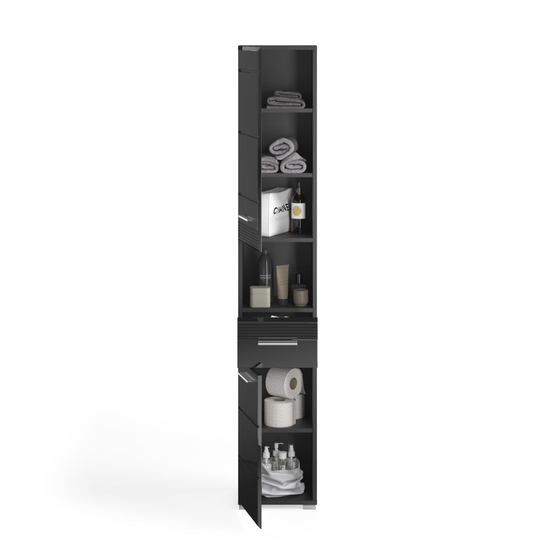 Colonna da bagno – Nero lucido – KLEANKIN