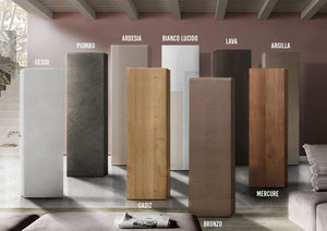 Colonna larga L.55 cm a terra, finitura Bronzo, 100% Made in Italy, ZLCINFNPENEW87