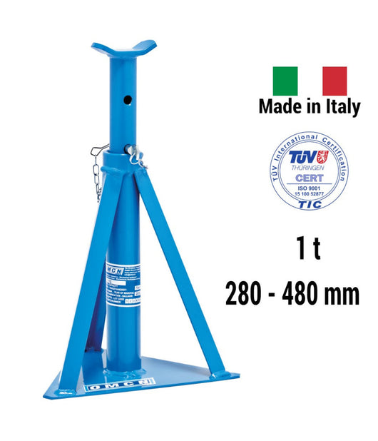 Colonnetta E Cavalletto Per Sostegno Autovetture Portata Ton. 1 Omcn110         