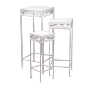 Colonnina metallo aprilia bianco brush 1-3 quadra cm 29x29h70