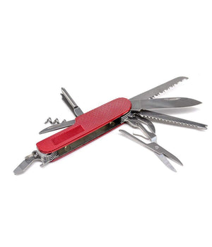 Coltellino Svizzero Pieghevole Multiuso In Acciaio Inox Tascabile Da Campeggio         