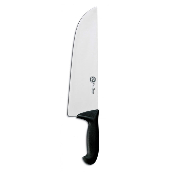 COLTELLO MEZZO COLPO MACELLAIO PROFES. ACCIAIO INOX MANICO ATOSSICO 32cm AUSONIA 067448