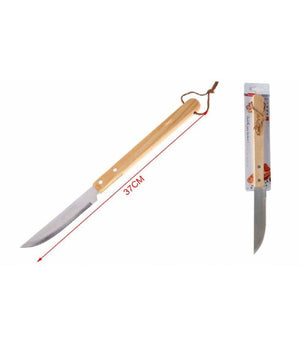 Coltello Per Barbecue 37 Cm Grigliata Di Carne Bbq Con Manico In Legno 2406327         