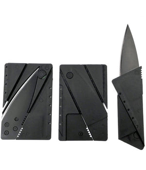 Coltello Tattico A Forma Carta Di Credito Pieghevole Card Knife Campeggio Multi         