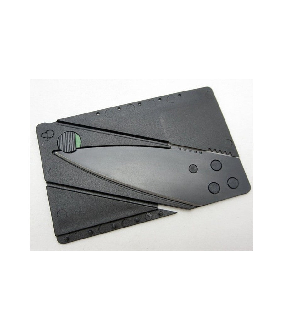 Coltello Tattico A Forma Carta Di Credito Pieghevole Card Knife Campeggio Multi         