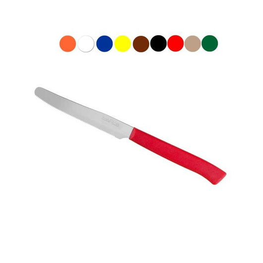 Coltello Tavola Dentato Marron.Cm 11 pz 6 Marietti