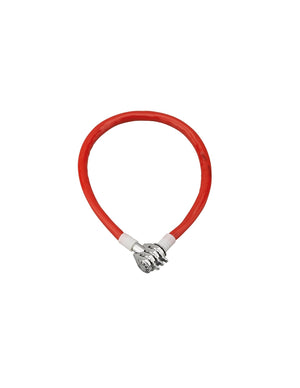 Antifurto bici a combinazione 0,50m cavo d'acciaio colorato, 3 cifre - THIRARD