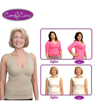 Comfy Cami Donne Body Shaper Girovita Stretto Corsetto Colore Nero Fianchi Vita     Xxl    