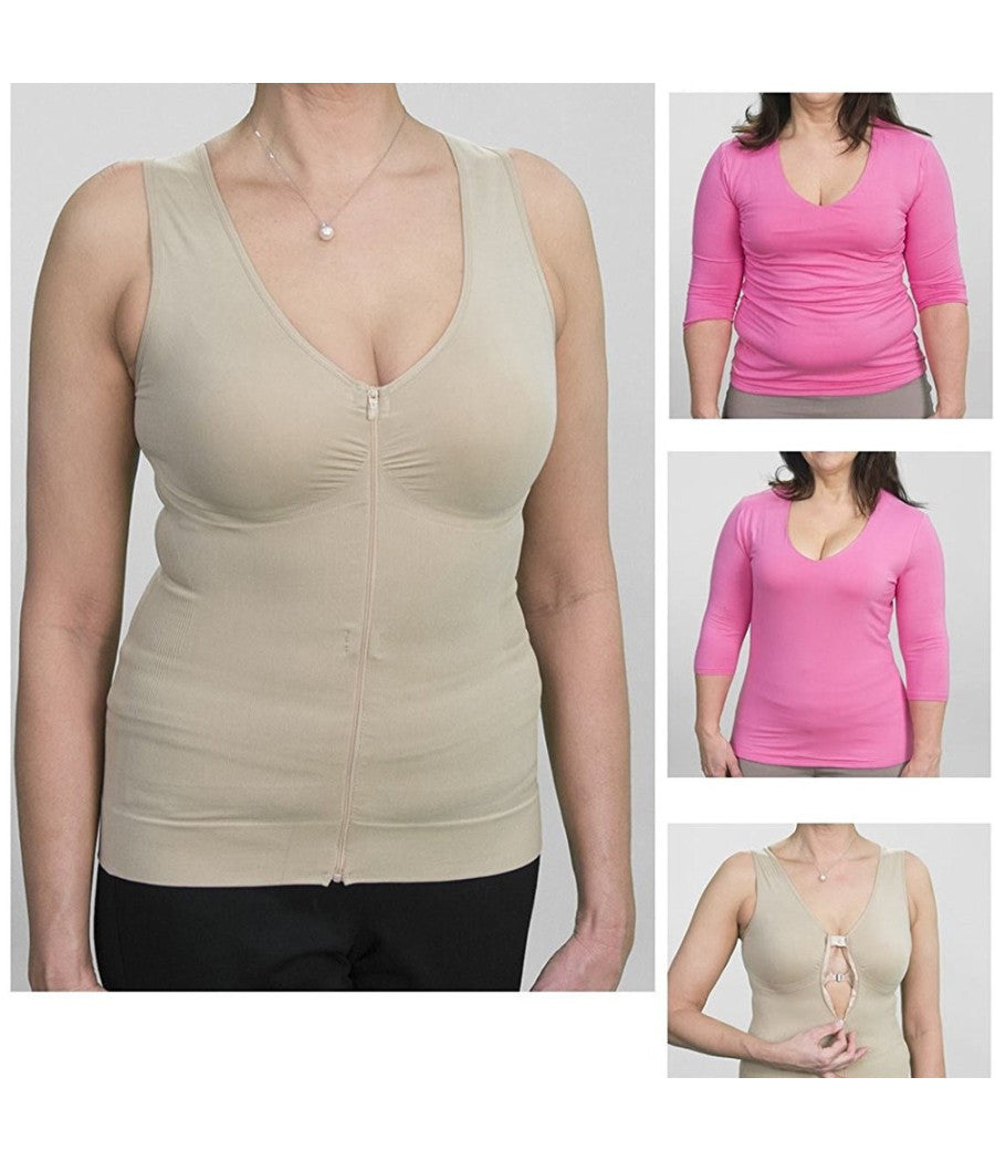 Comfy Cami Donne Body Shaper Girovita Stretto Corsetto Colore Nero Fianchi Vita         