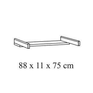 Comò per bambini robusto con fasciatoio integrato colore rovere chiaro, collezione DANY.