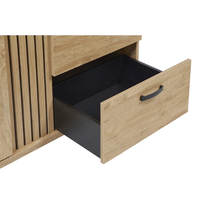 Comò per bambini robusto con fasciatoio integrato color rovere dorato collezione TOMMY.