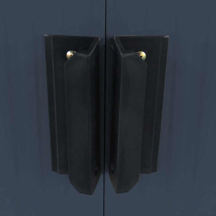 Casetta da giardino per gli utensili 213x130x173cm in lamiera d'acciaio Grigio-Casette da giardino