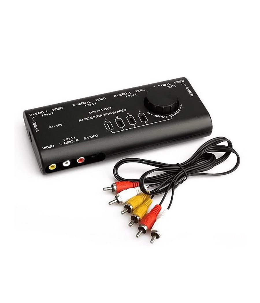 Commutatore Di Segnale Audio-video Av 4 In 1 Q-au51 Per Lettore Dvd Videocamera         