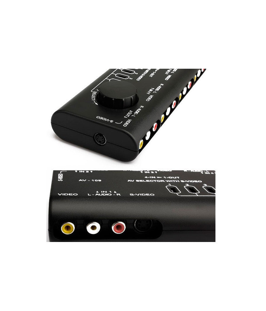 Commutatore Di Segnale Audio-video Av 4 In 1 Q-au51 Per Lettore Dvd Videocamera         