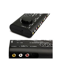 Commutatore Di Segnale Audio-video Av 4 In 1 Q-au51 Per Lettore Dvd Videocamera         