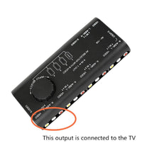 Commutatore Di Segnale Audio-video Av 4 In 1 Q-au51 Per Lettore Dvd Videocamera         