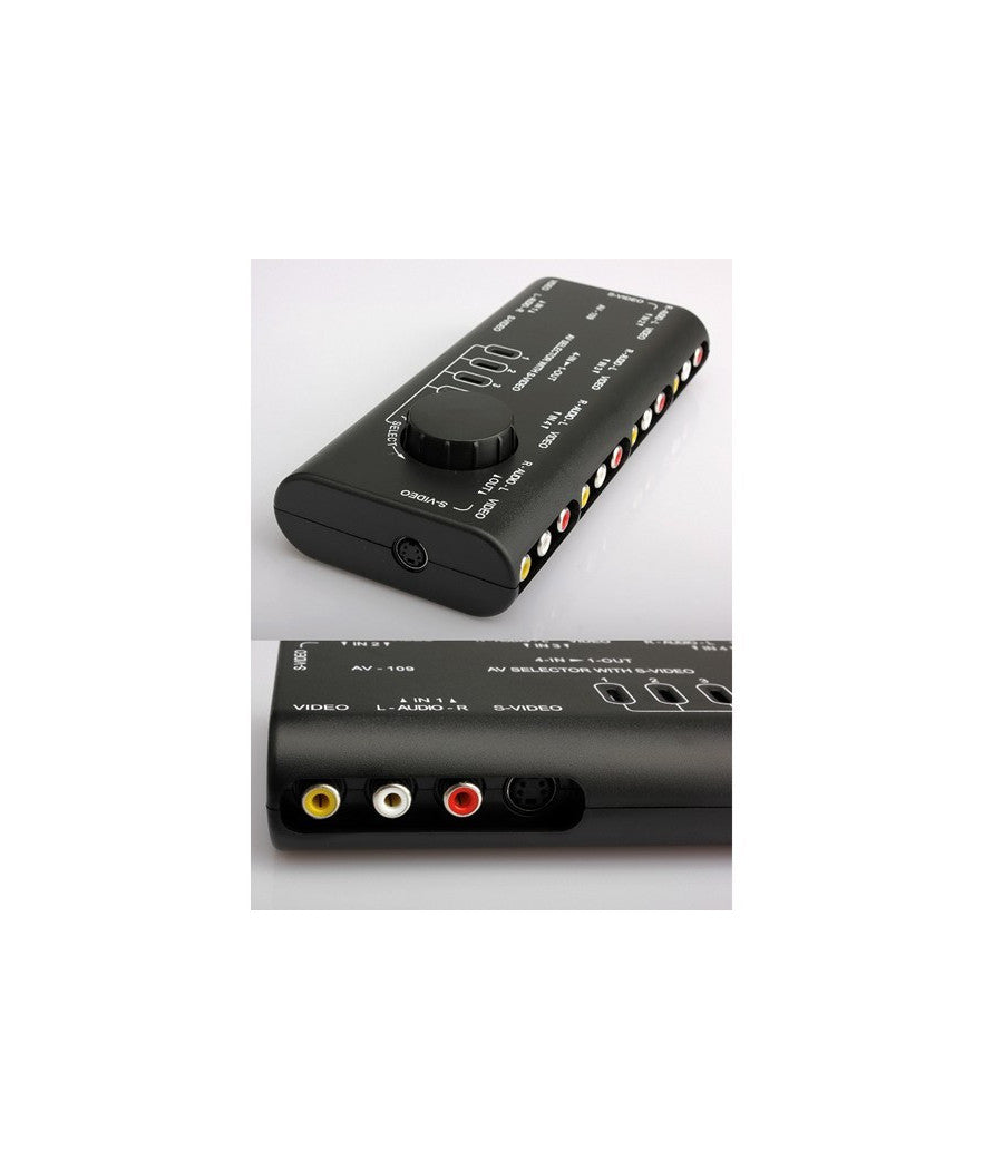 Commutatore Di Segnale Audio-video Av 4 In 1 Q-au51 Per Lettore Dvd Videocamera         
