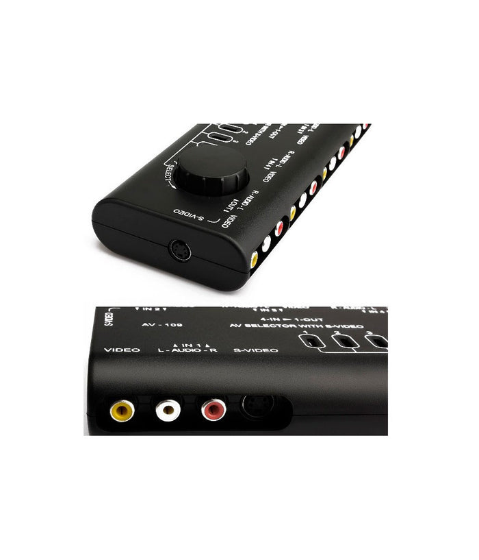 Commutatore Di Segnale Audio-video Av 4 In 1 Q-au51 Per Lettore Dvd Videocamera         
