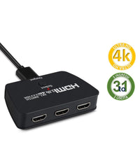 Commutatore Switch Hdmi 3 Ingressi 1 Uscita Ultrahd 4k Pulsante Selezione Q-a137         