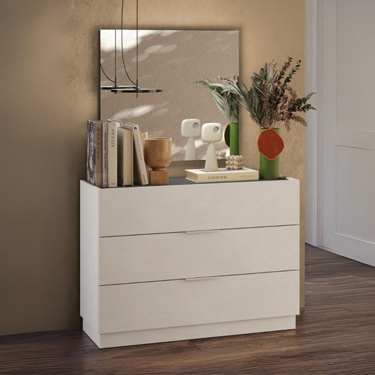 Comò 3 cassetti Musto colore cashmere