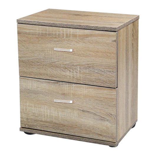 Comodino 2 Cassetti 40x30x45 Quercia