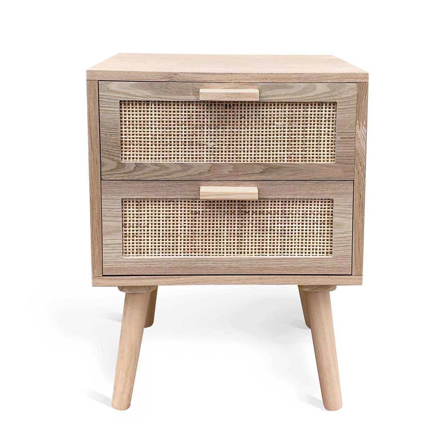 LÚZETE - COMODINO 2 CASSETTI LEIF